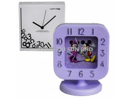 MS8815#PLASTIC SQUARE CLOCK WITH BASE